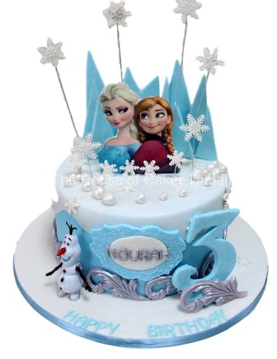 frozen elsa cake