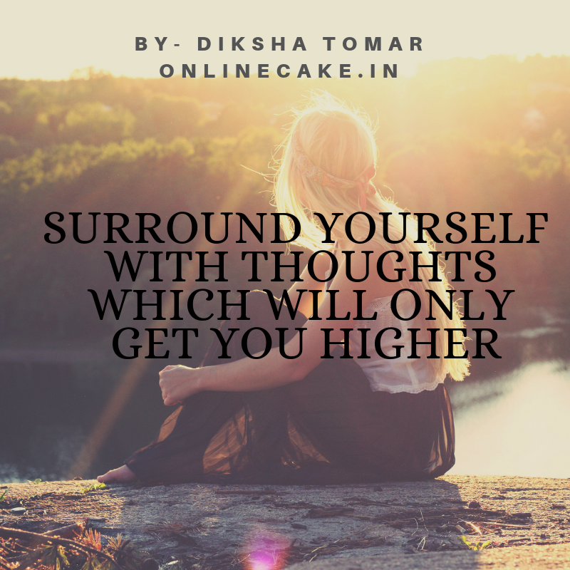 positive thoughts by onlinecake.in